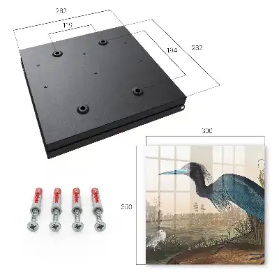 Tableau décoratif oiseau exotique dans la végétation