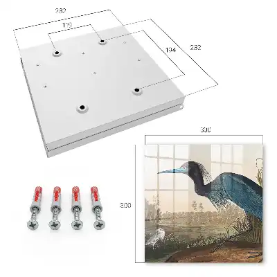 Tableau décoratif oiseau exotique dans la végétation