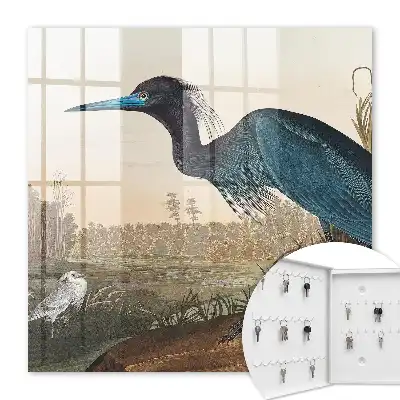 Tableau décoratif oiseau exotique dans la végétation