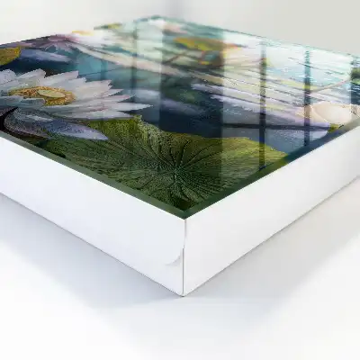 Fleurs d'eau avec des lys
