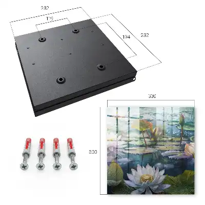 Fleurs d'eau avec des lys