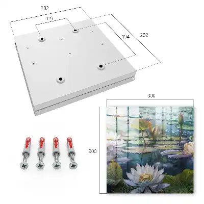 Fleurs d'eau avec des lys