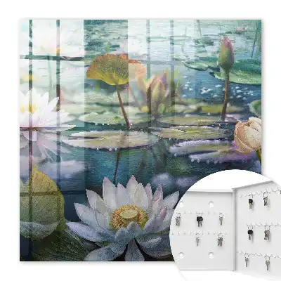 Fleurs d'eau avec des lys