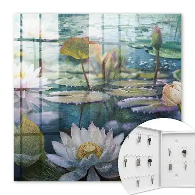 Fleurs d'eau avec des lys