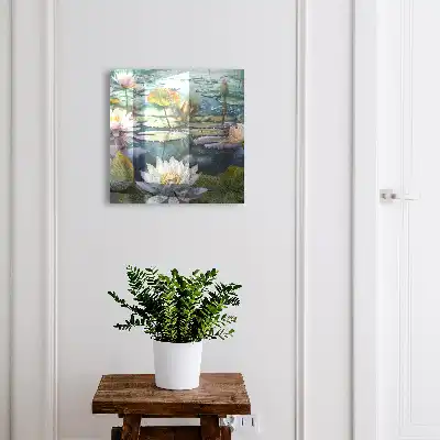Fleurs d'eau avec des lys