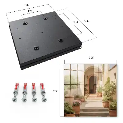 Porte d'entrée de jardin au style rustique