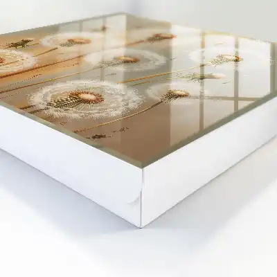 Les pissenlits, la beauté du beige et du blanc