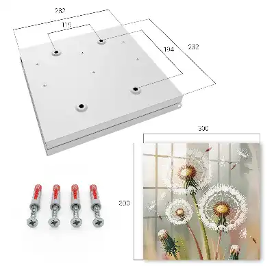 Pissenlits délicats sur fond beige