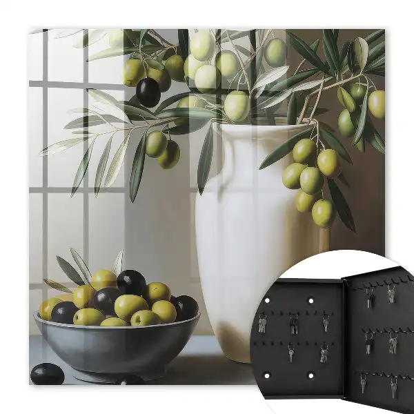 Produit bicolore olive et blanc