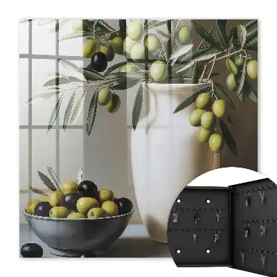 Produit bicolore olive et blanc