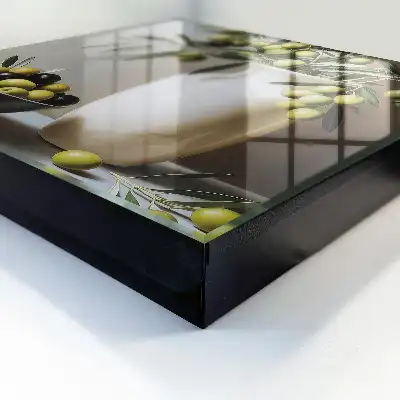 Produit bicolore olive et blanc
