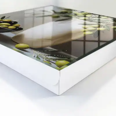 Produit bicolore olive et blanc