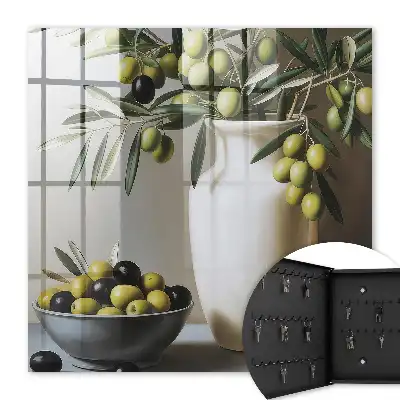 Produit bicolore olive et blanc