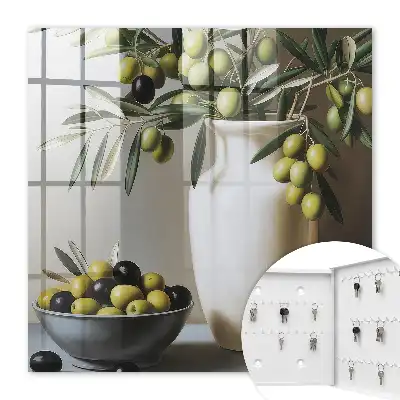 Produit bicolore olive et blanc