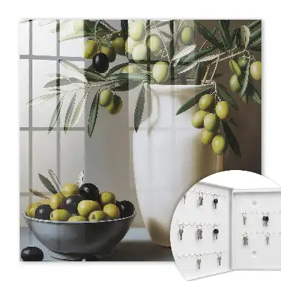 Produit bicolore olive et blanc