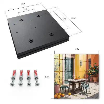 Cour terrasse ensoleillée avec des orangers