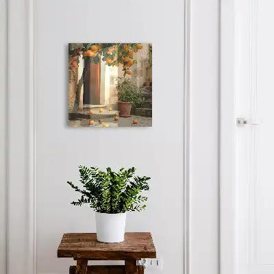 Un patio chaleureux et verdoyant