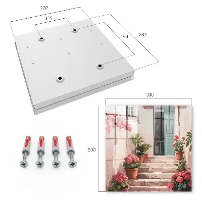 Escaliers fleuris aux tons chauds
