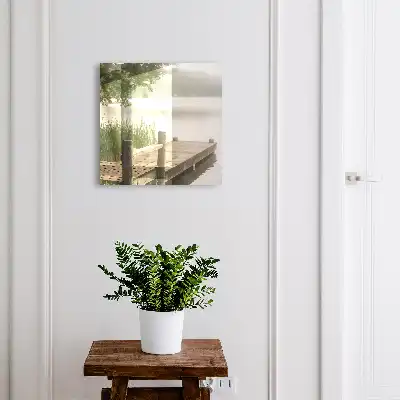 La paix du lac entourée de verdure