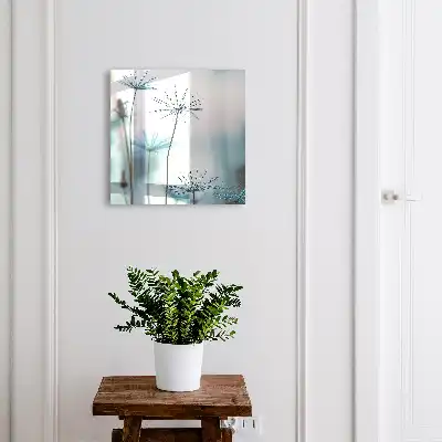 Pissenlits et rosée, détails de la nature