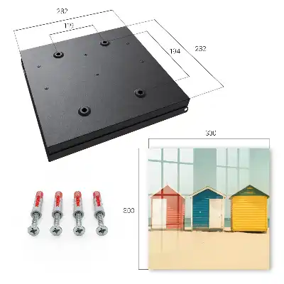 Maisons colorées avec la mer en arrière-plan