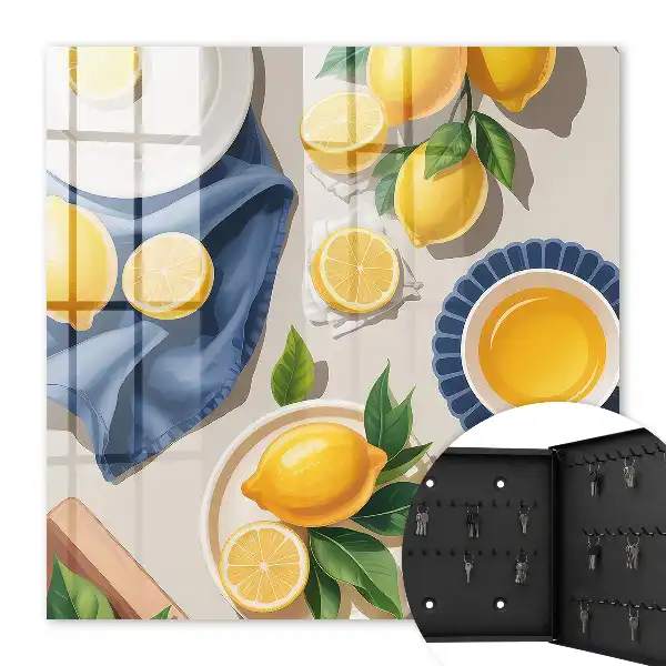 Table citron en porcelaine élégante
