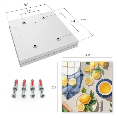 Table citron en porcelaine élégante