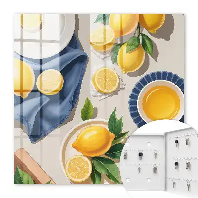 Table citron en porcelaine élégante