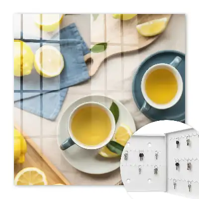 Matinée citronnée sur fond bleu