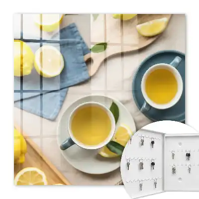 Matinée citronnée sur fond bleu