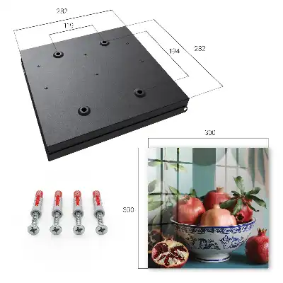 Motif de fruits bleu marine sur fond vert