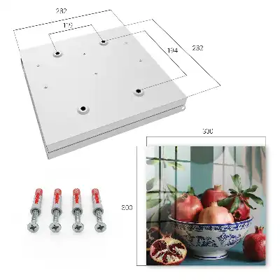 Motif de fruits bleu marine sur fond vert