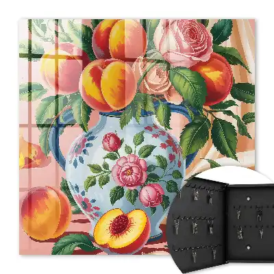 Nature morte de fleurs et de fruits