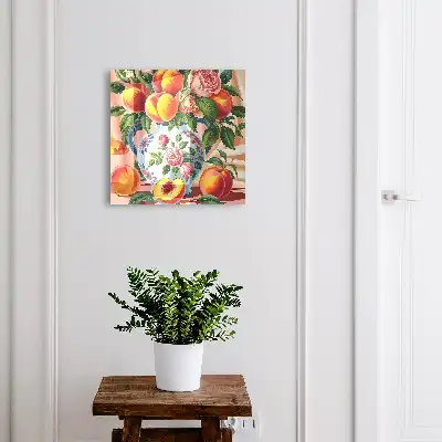 Nature morte de fleurs et de fruits