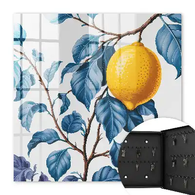 Feuilles de citronnier décoratives détaillées