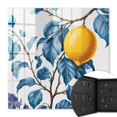 Feuilles de citronnier décoratives détaillées