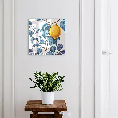 Feuilles de citronnier décoratives détaillées