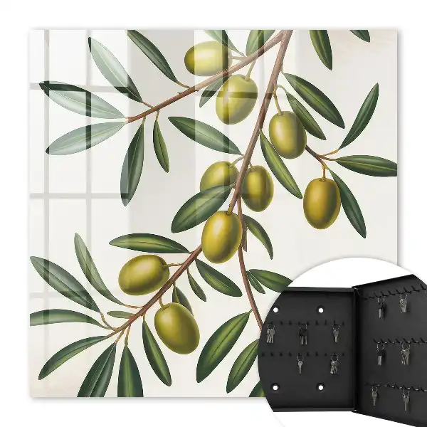 Oliviers sur une branche avec des prunes juteuses