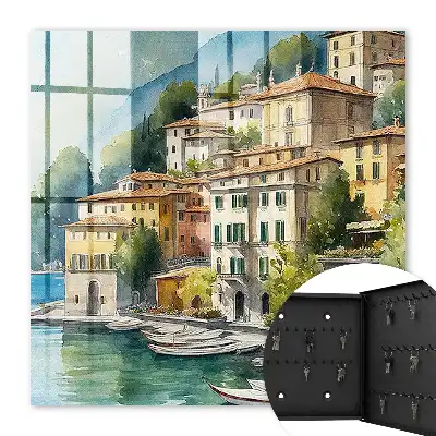 Paysage italien au pied des montagnes