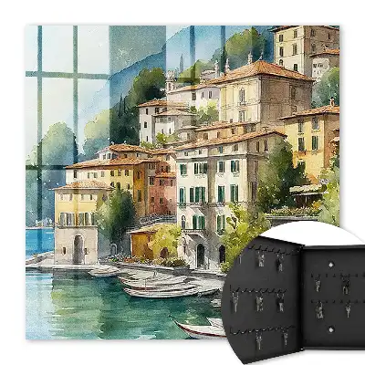 Paysage italien au pied des montagnes