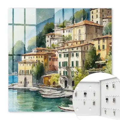 Paysage italien au pied des montagnes