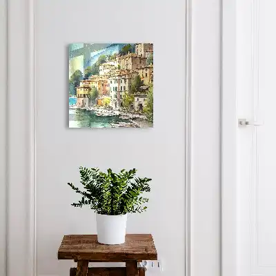 Paysage italien au pied des montagnes