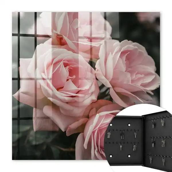 Bouquet de roses roses en pleine floraison