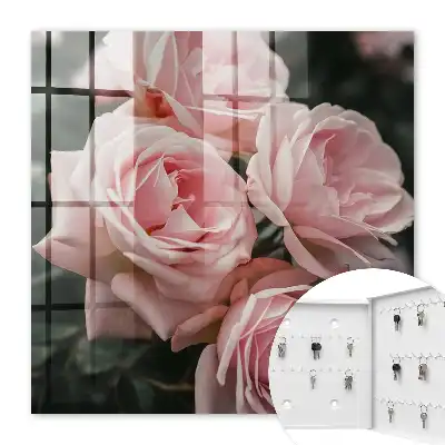 Bouquet de roses roses en pleine floraison