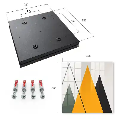 Composition moderne aux couleurs variées