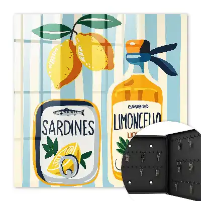 Motifs italiens sardines et citrons