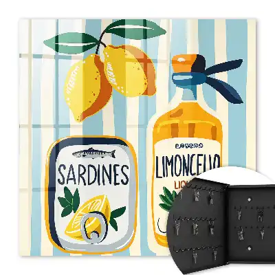 Motifs italiens sardines et citrons