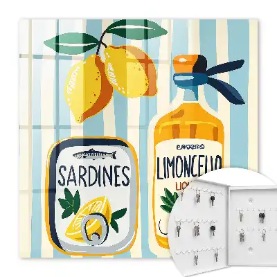 Motifs italiens sardines et citrons