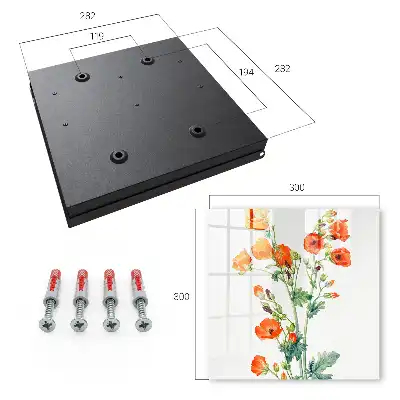 Coquelicots orange et verts