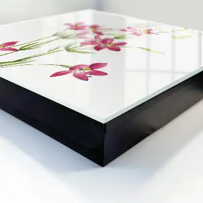 Fleurs roses sur fond clair